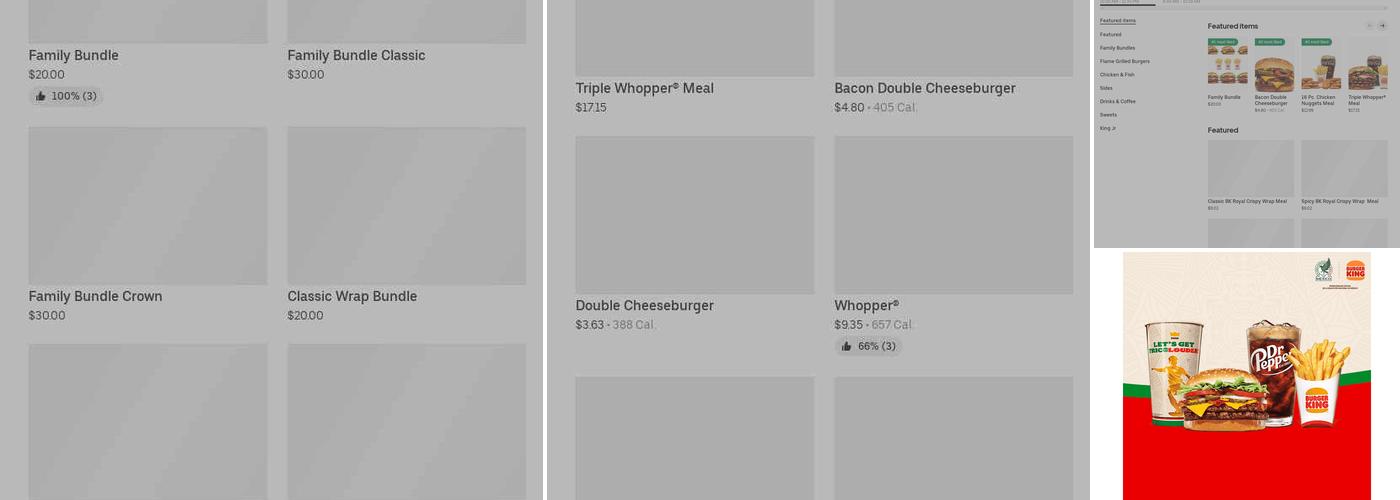 Burger King Menu