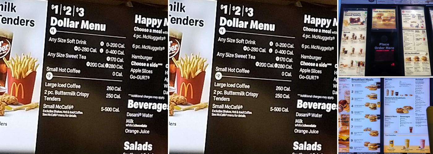 McDonald's Menu