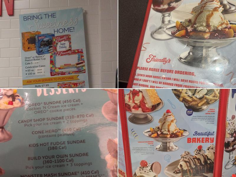 Friendly's Menu