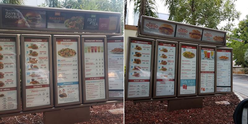 Wendy's Menu