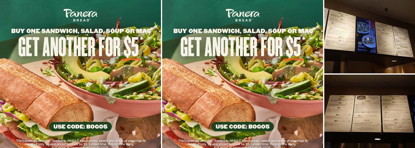 Panera Bread Menu