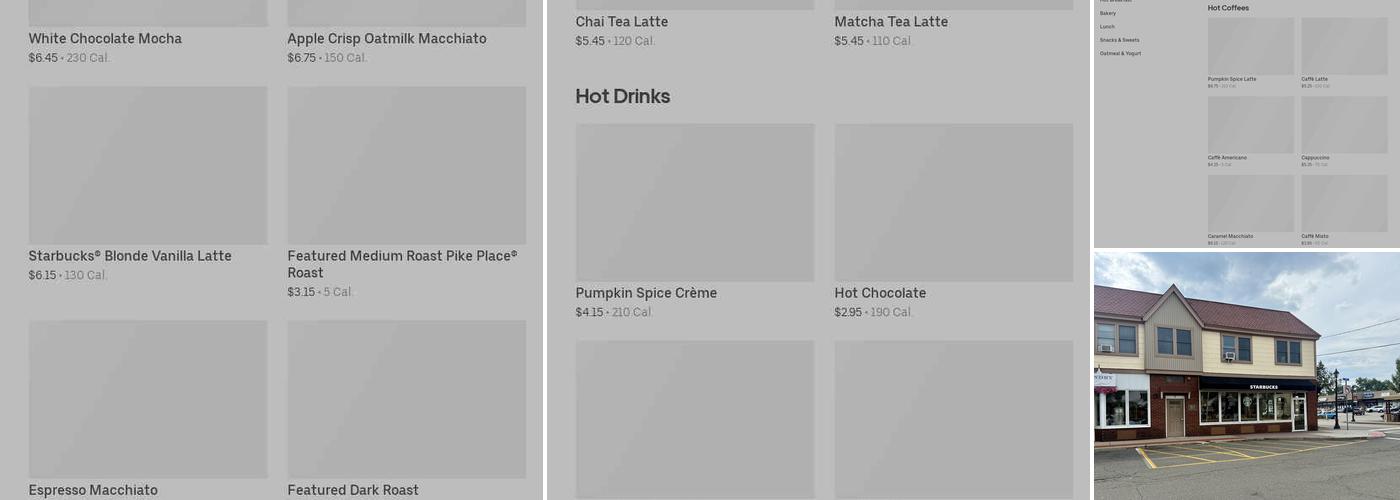 Starbucks Coffee Company Menu