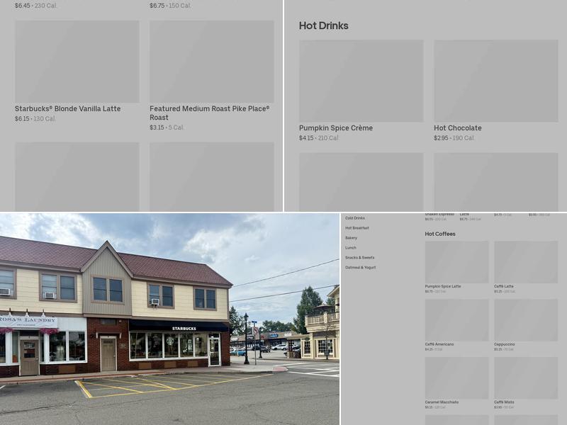 Starbucks Menu