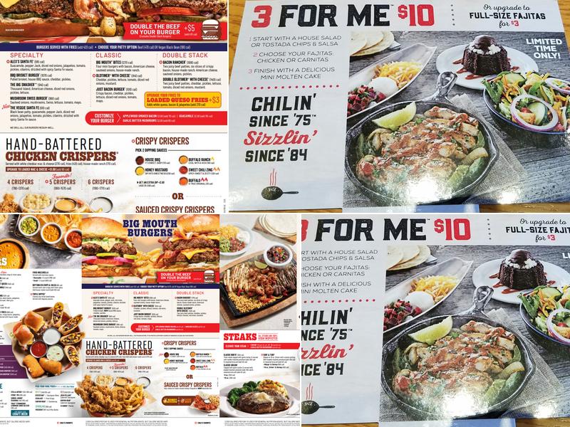 Chili's Grill & Bar Menu