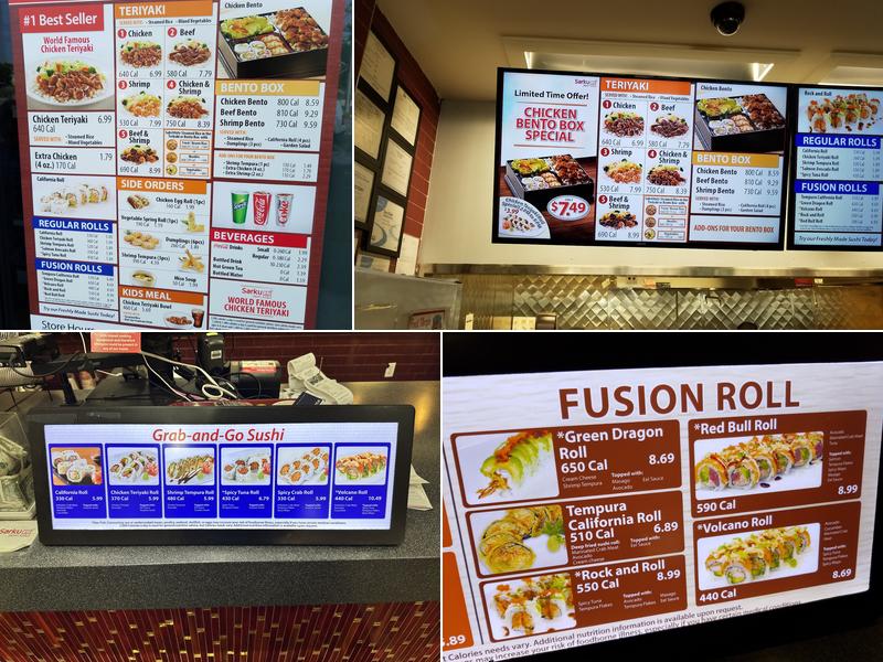 Sarku Japan Teriyaki & Sushi Express Menu