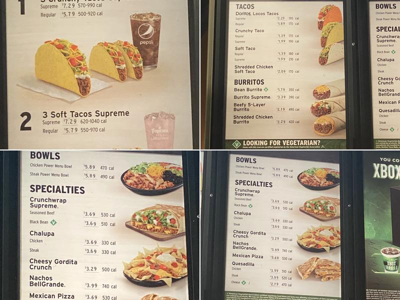 Taco Bell Menu