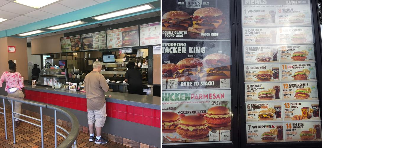 Burger King Menu