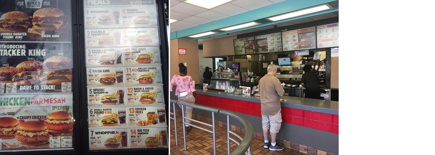 Burger King Menu