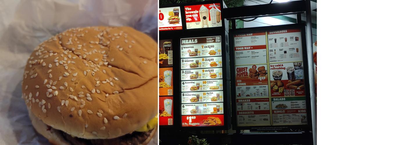 Burger King Menu