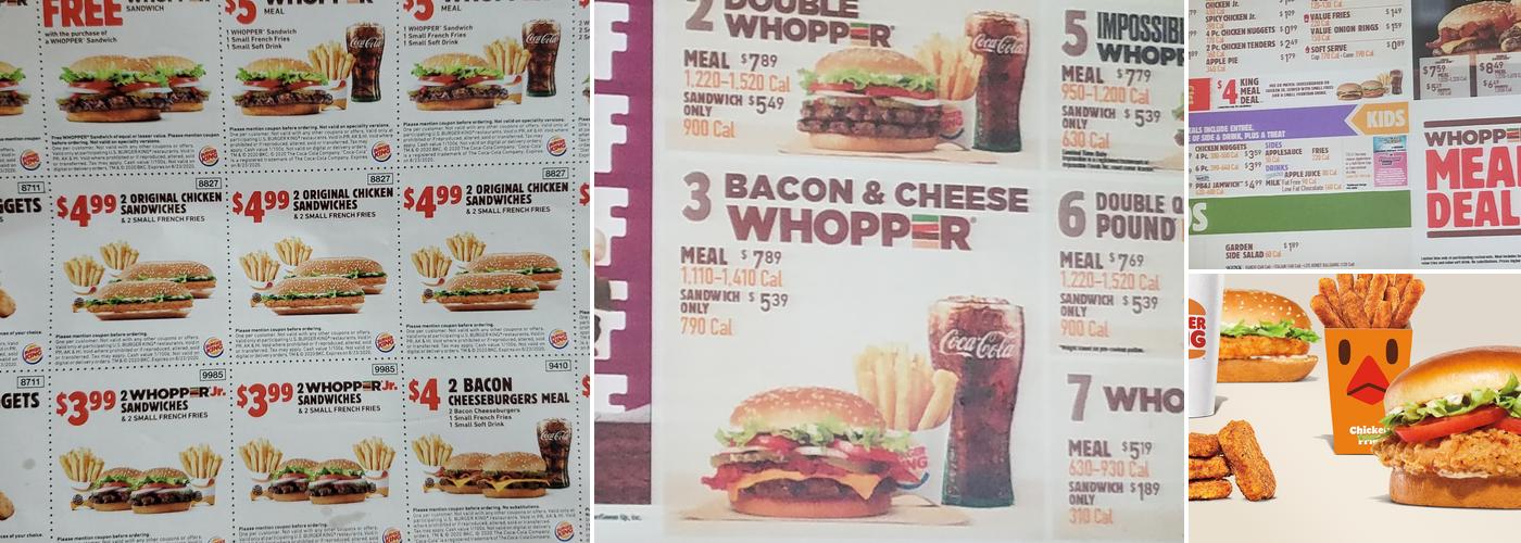 Burger King Menu