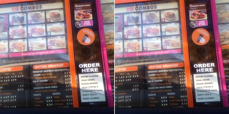 Dunkin' Menu