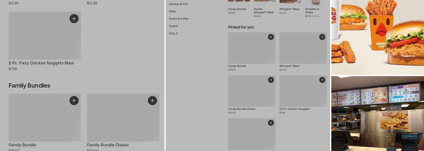 Burger King Menu