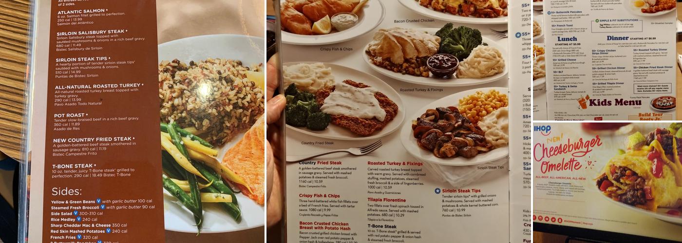 IHOP Menu