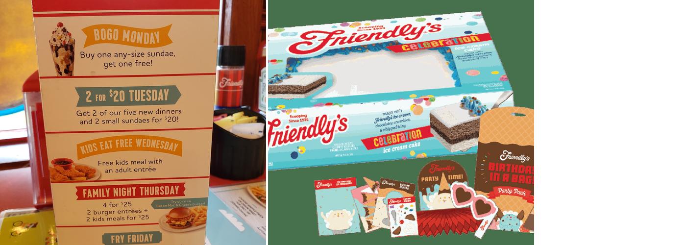 Friendly's Menu