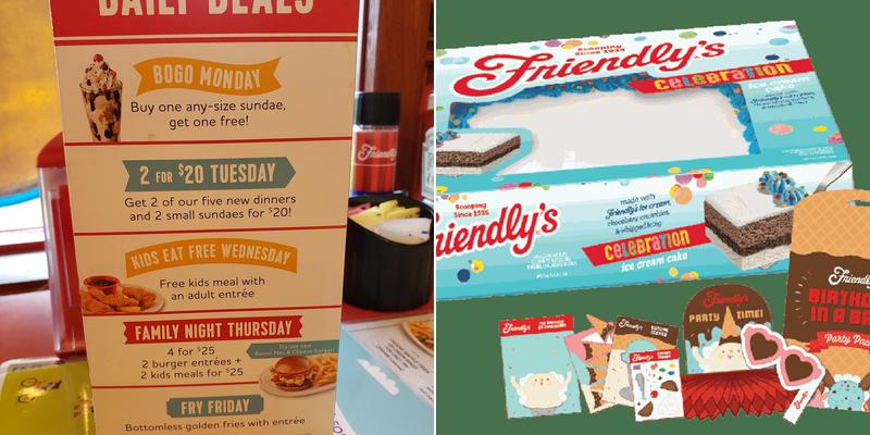 Friendly's Menu