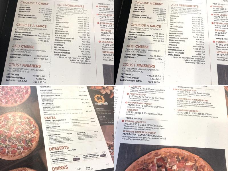 Pizza Hut Menu