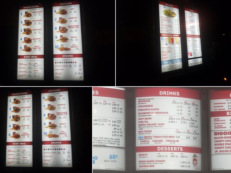 Wendy's Menu
