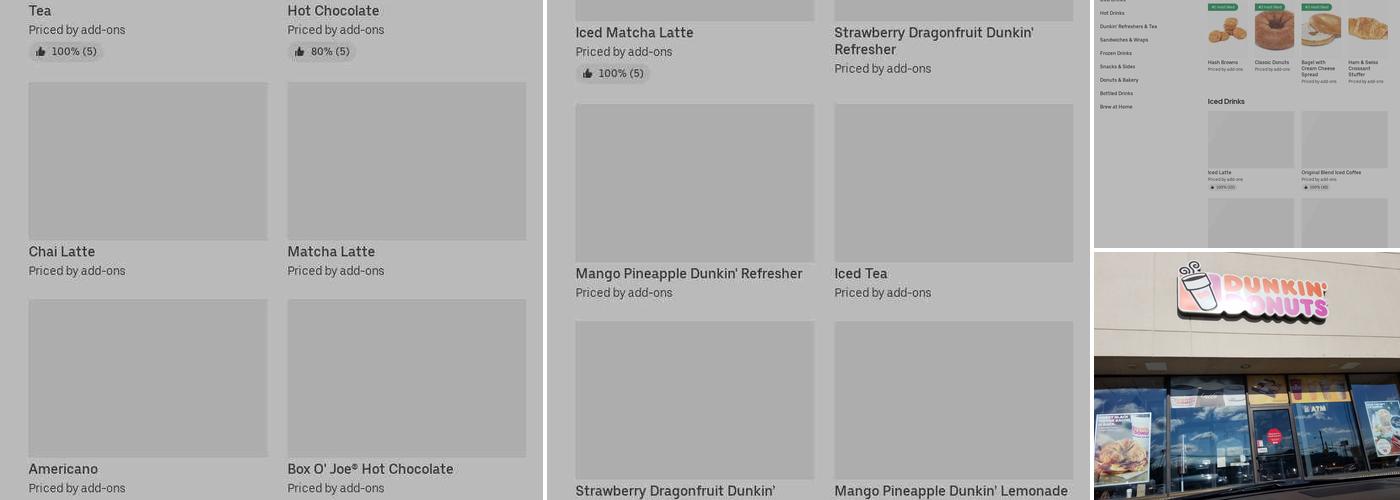 Dunkin' Menu