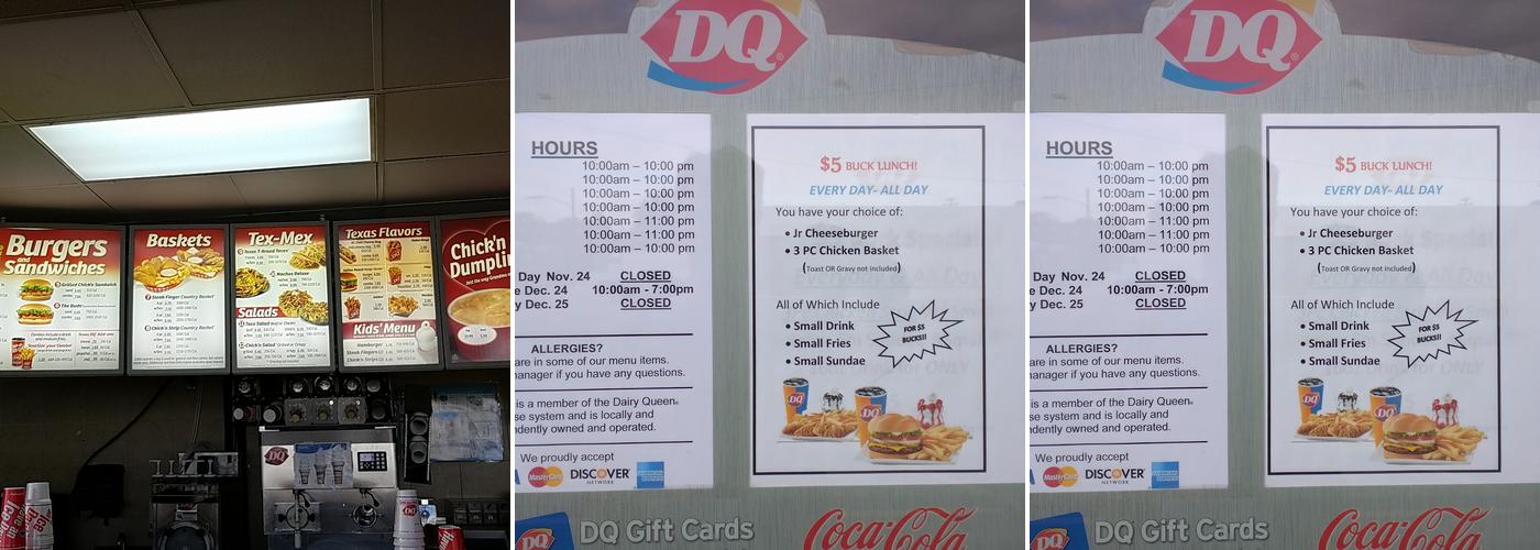 Dairy Queen Menu