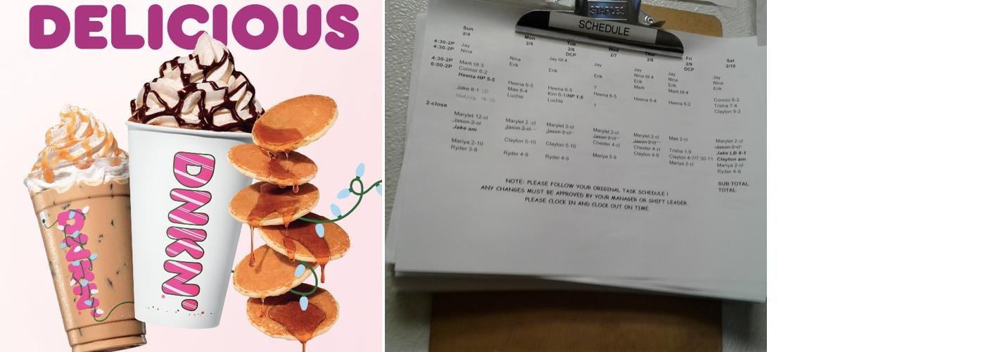 Dunkin' Menu