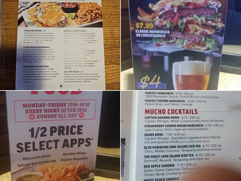 Applebee's Grill + Bar Menu