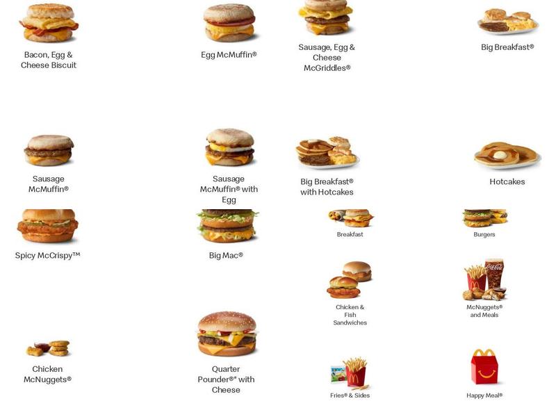 McDonald's Menu