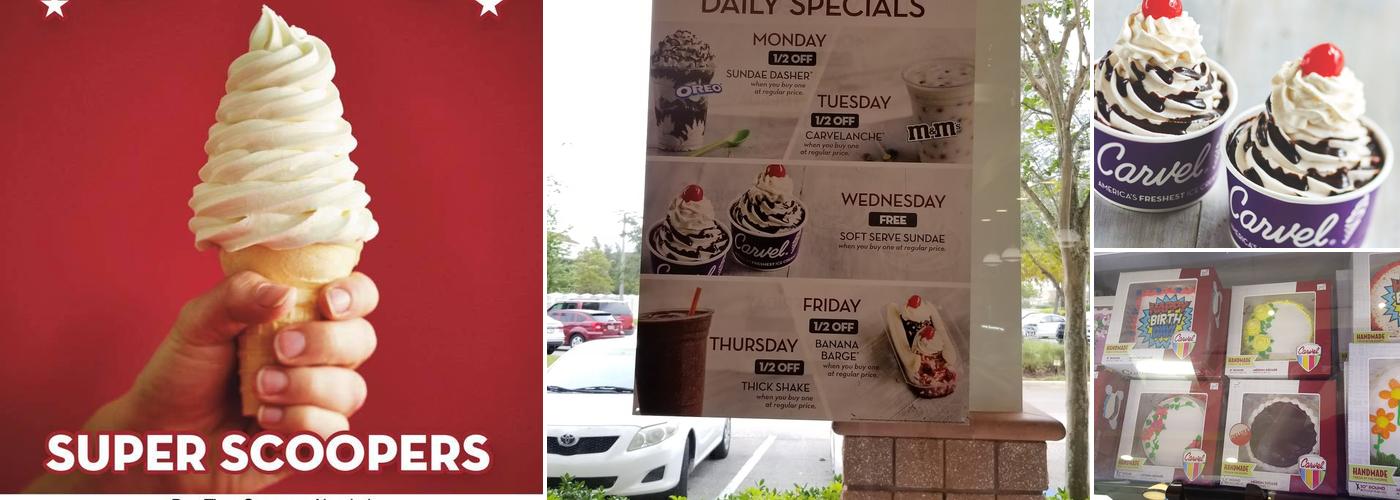 Carvel Menu