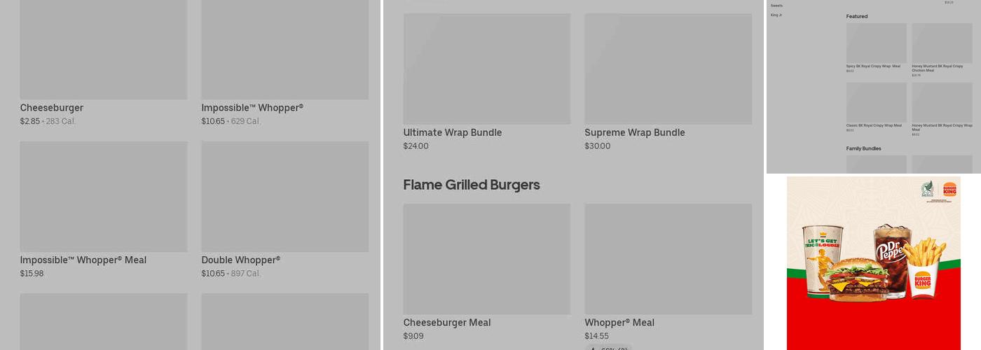 Burger King Menu