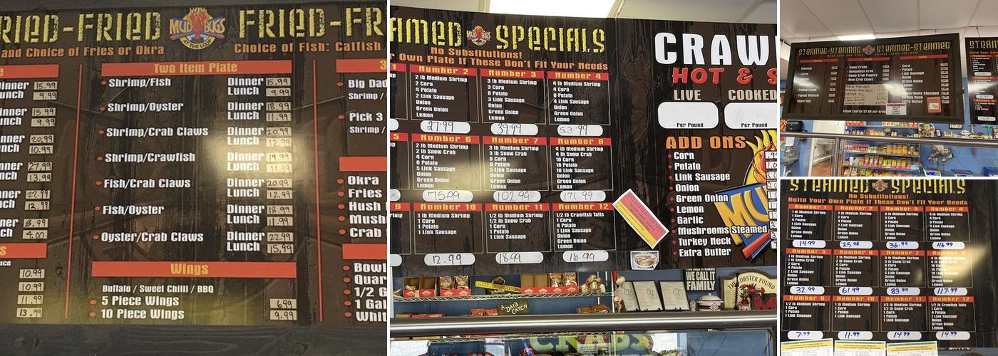 Loop Seafood Menu