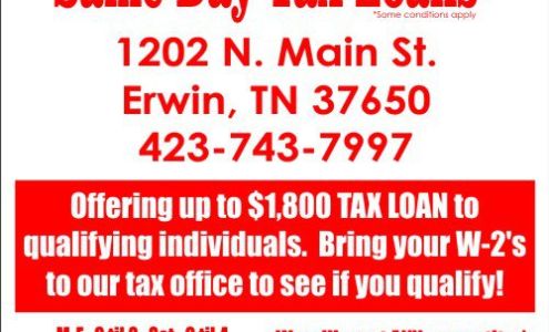 Tax Centers of America 1202 N Main Ave, Erwin Tennessee 37650