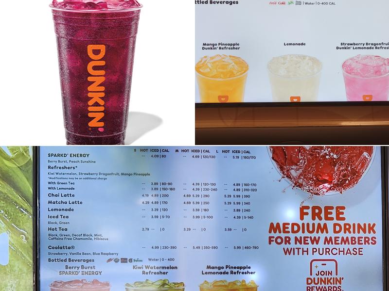 Dunkin' Menu