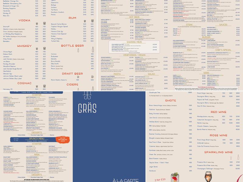 Gräs Restaurant | Lounge Menu