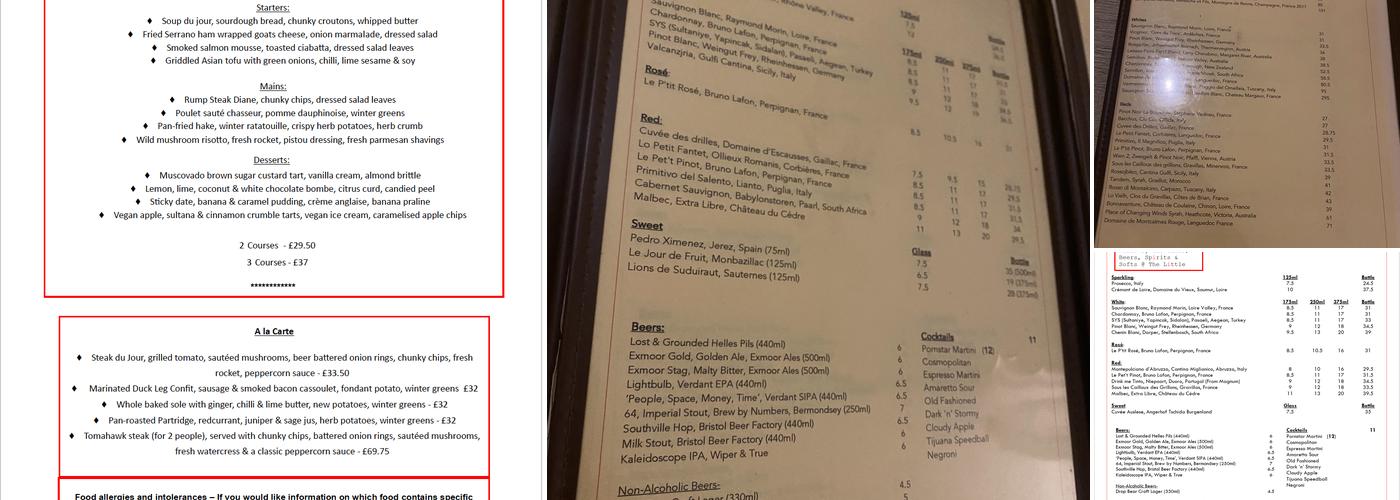 The Little Wine Shop, Social Wine Bar & Tapas Menu