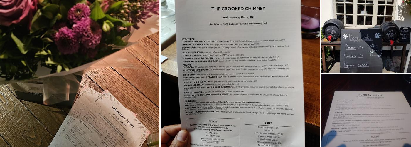 The Crooked Chimney Menu