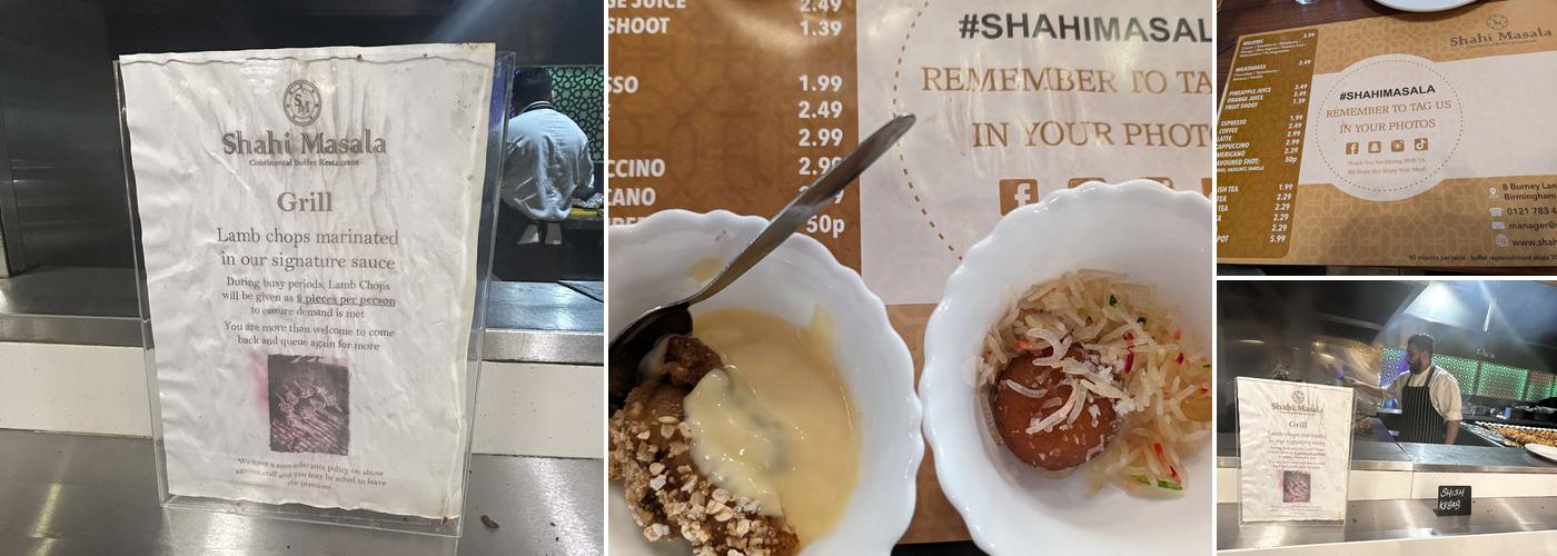 Shahi Masala Buffet Restaurant Menu