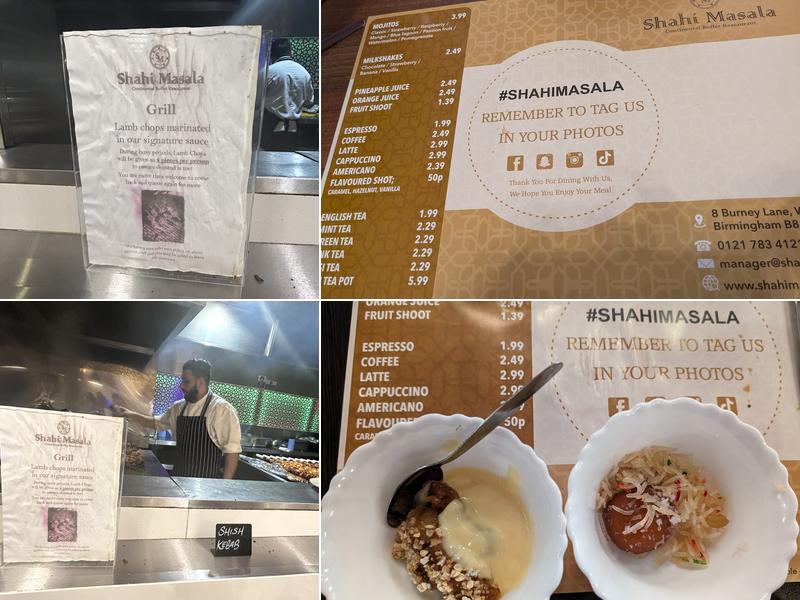 Shahi Masala Buffet Restaurant Menu