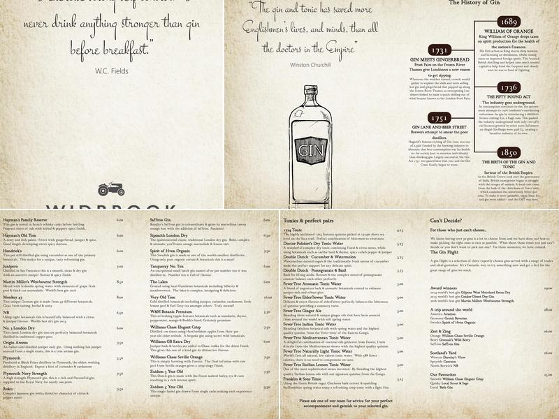 Afternoon Tea @ Widbrook Grange Hotel Menu