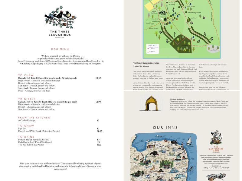 The Three Blackbirds Menu