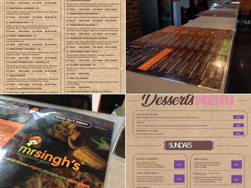 Mr Singh's Menu