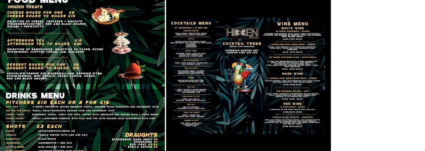 Hidden Bar Bury Menu