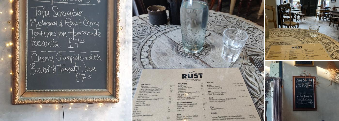 Cafe Rust Brighton Menu