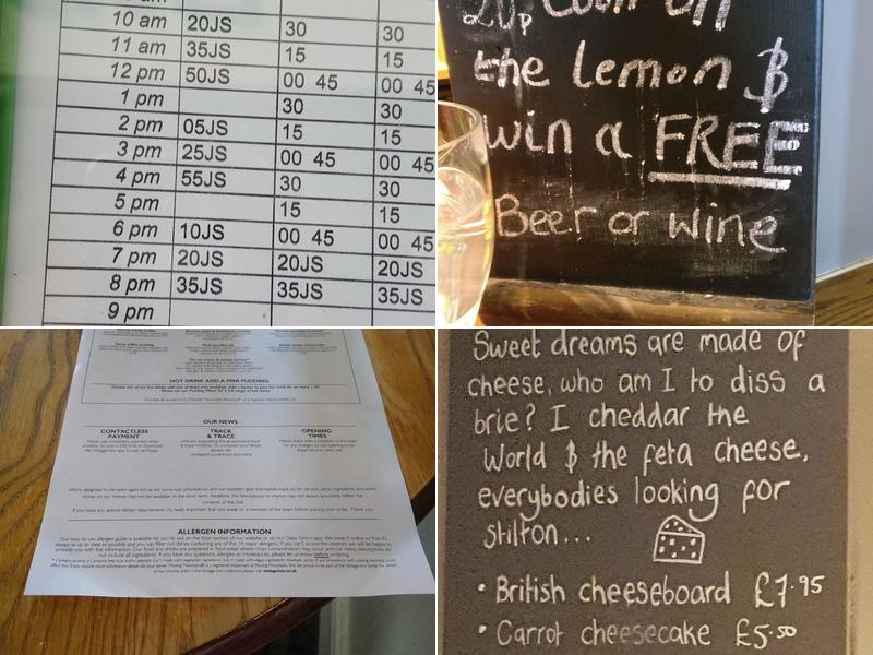 The Devils Dyke Menu