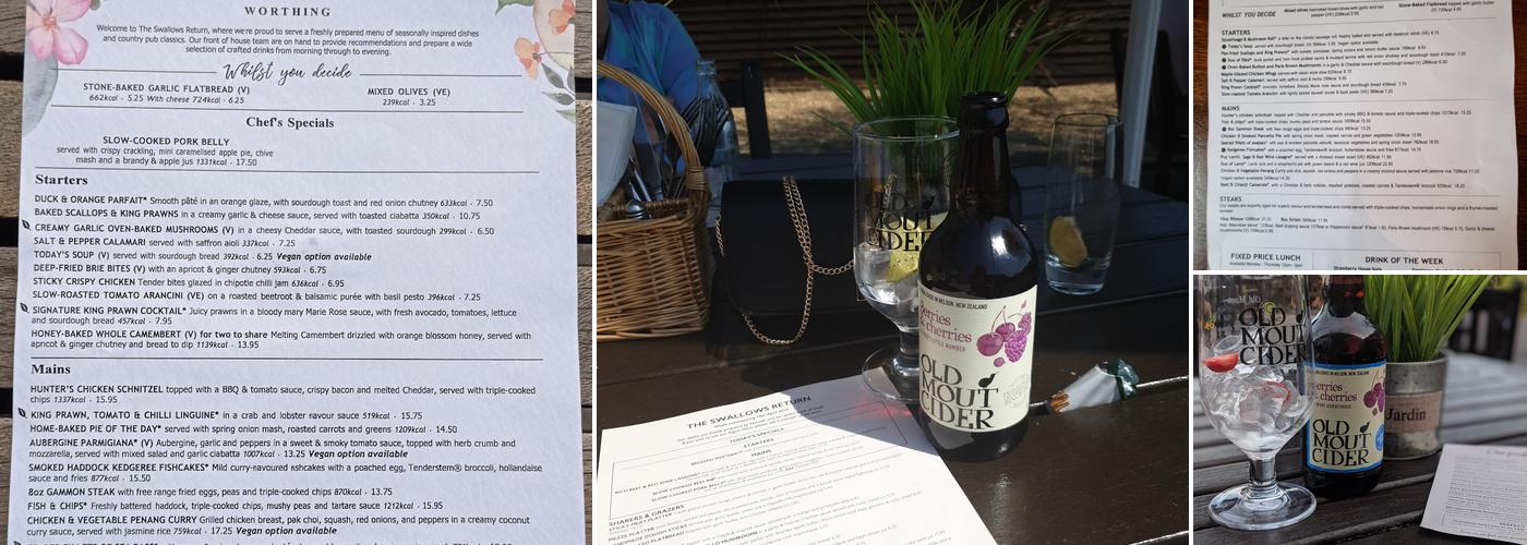 The Swallows Return Menu