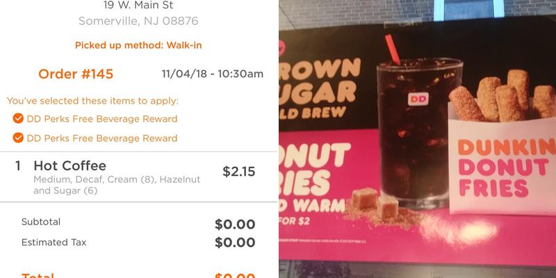 Dunkin' Menu