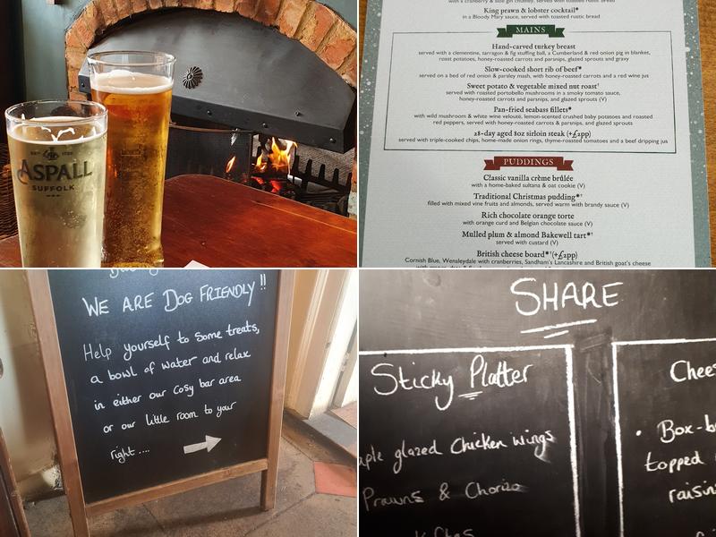 The Fox And Raven Menu