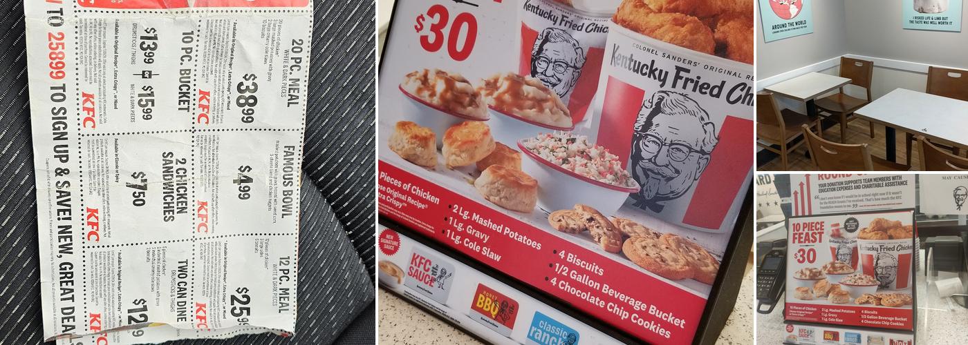 KFC Menu