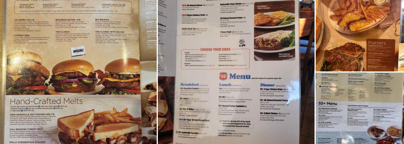 IHOP Menu