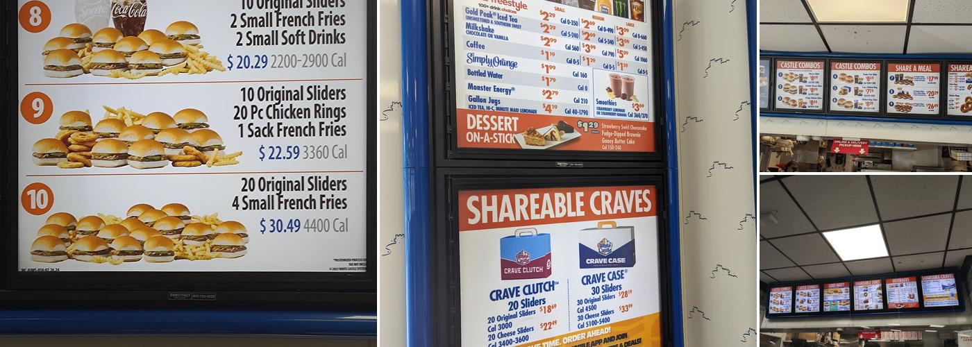 White Castle Menu