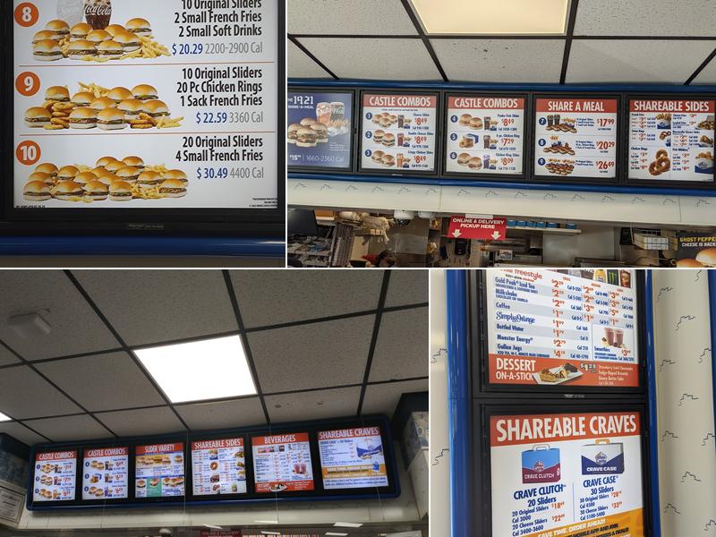 White Castle Menu