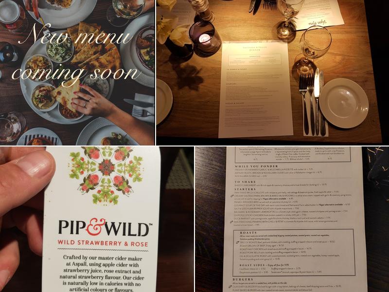 George & Dragon Epping Menu